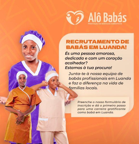 recrutando babás em Luanda
