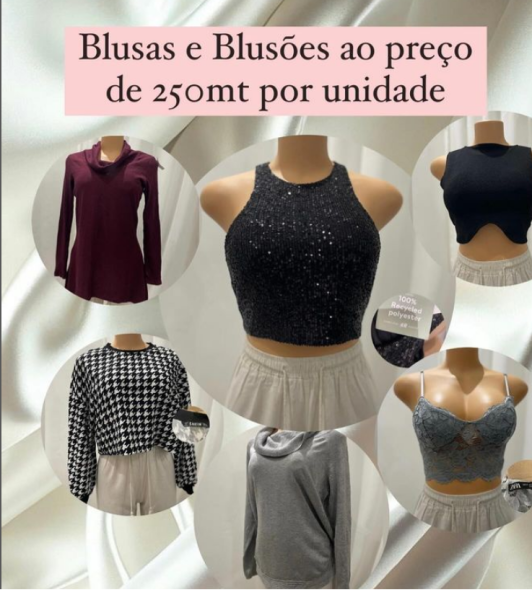 Blusas, blusões e camisolinhas ao preço 250mt🛒🛍️