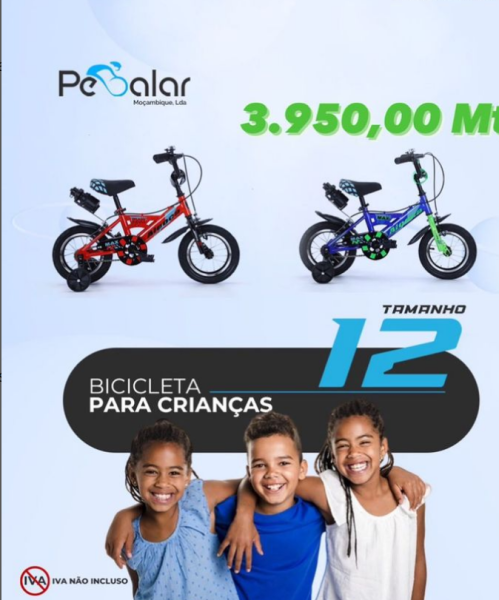 Bicicleta para crianças tamanho 12 Ideal para crianças de 3-5 anos