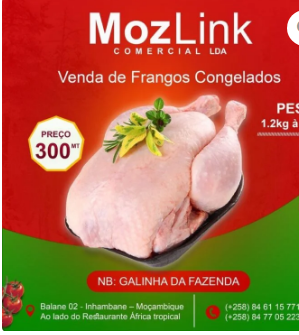 Farm Chickens Weight: 1.2 to 1.5kg Each 300 Mzn each