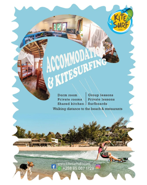 KITESURF SCHOOL▪️ ACCOMODATION in Tofo,