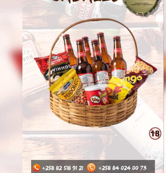 Vende-se cabazes montados a preferência do cliente.