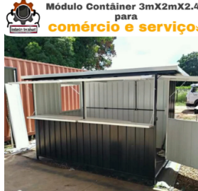 Módulo tipo takeaway & lanchonete O preço varia com o tamanho