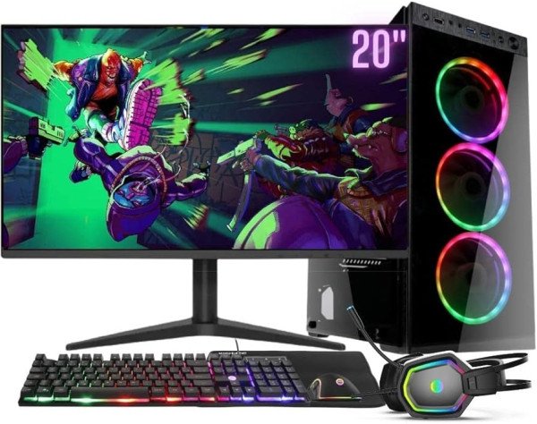 Computador Gamer Completo RGB Intel Core i5 8GB SSD 512GB Kit Gamer