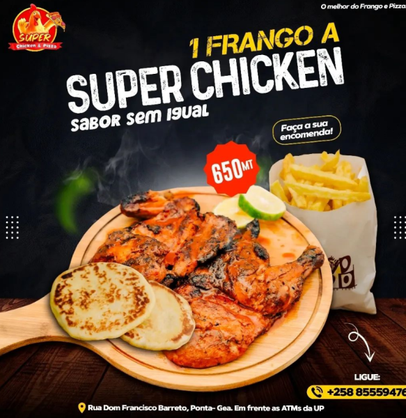 Frango a Super Chicken. Encomende já - 855594763