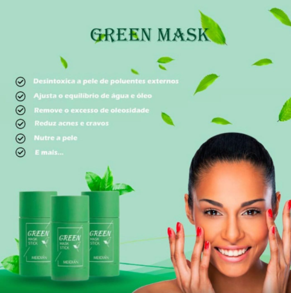 GREEN MASK🛍 👇👇 Com a Green Mask Stick você irá conseguir remover cravos, espinhas, manchas na pele