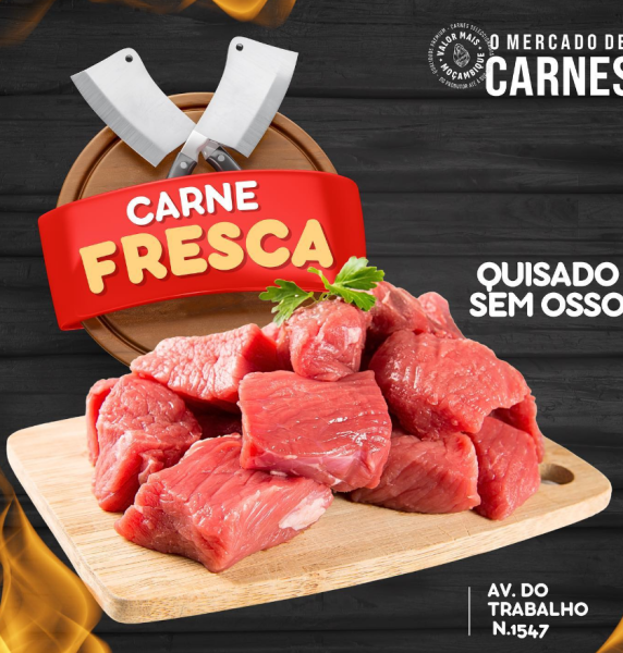 Guisado de vaca sem osso.