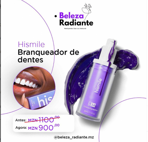 V34 color corrector serum- Seu sorriso mais brilhante instantaneamente!