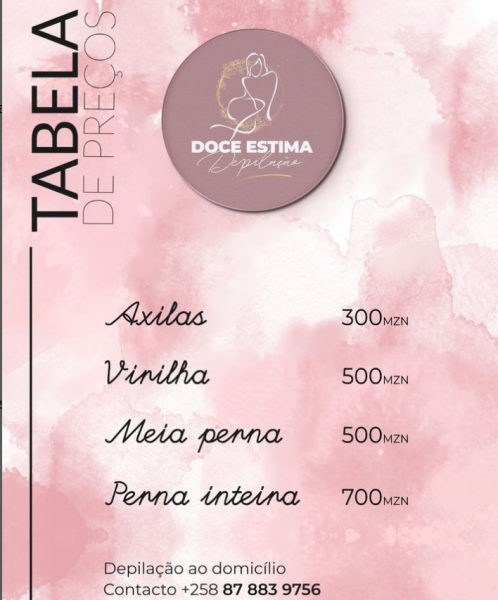 SERVIÇOS DE BELEZA _ TEBELA PREÇOS DEPILAÇÃO