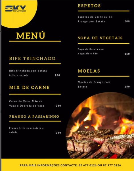 SERVIÇOS DE ALIMENTAÇÃO _ MENU E PREÇOS