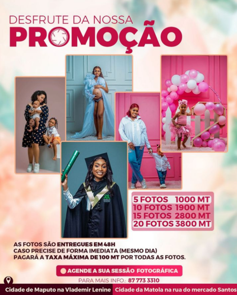 Desfrute da nossa promoção! 5 fotos 1000 mt 10 fotos 1900 mt