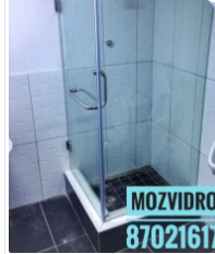 Poliban de porta de abrir, em vidro e Inox… MozVidros