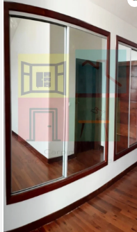 2-Guarda-fatos 2/2 portas de espelho, 4/4 gaveta, 2/4 prateleiras