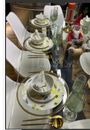 Jogo de Pratos floresta 18 peças (6 pratos, 6 tigelas e 6