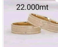 Alianças com fosco MZN 22.000,00 Ouro sul africano