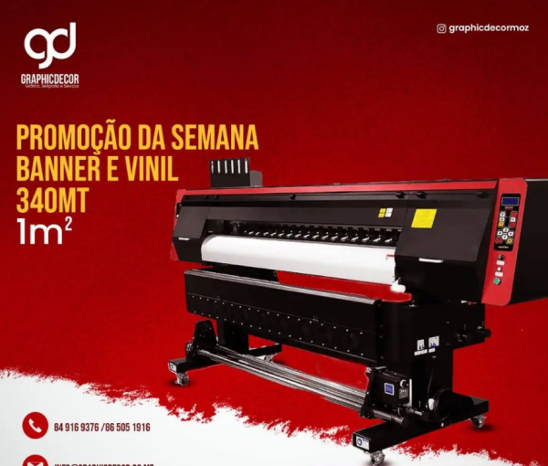 Promoção de vinil e banner por apenas 340MT