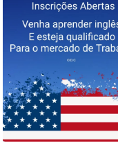 Curso de Inglês Temos abertas as inscrições para aulas de inglês em todos níveis e todas classes. Torne-se fluente