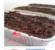 Bolos no pote Tamanho médio 120 Tamanho pequeno 100 Pote família 150 Bolo na marmita 150