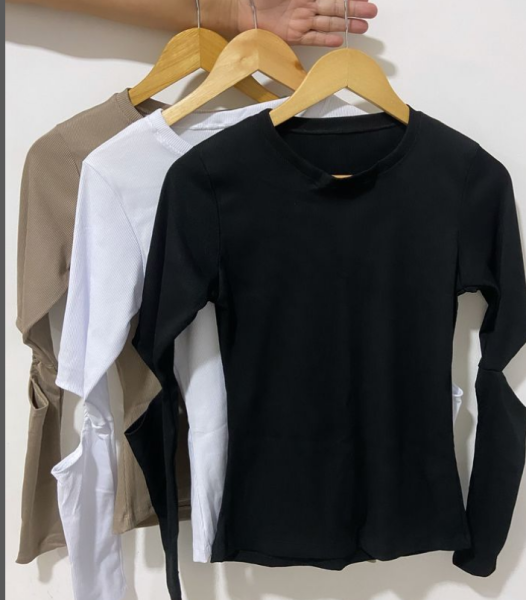 BLUSA CANELADA MANGA