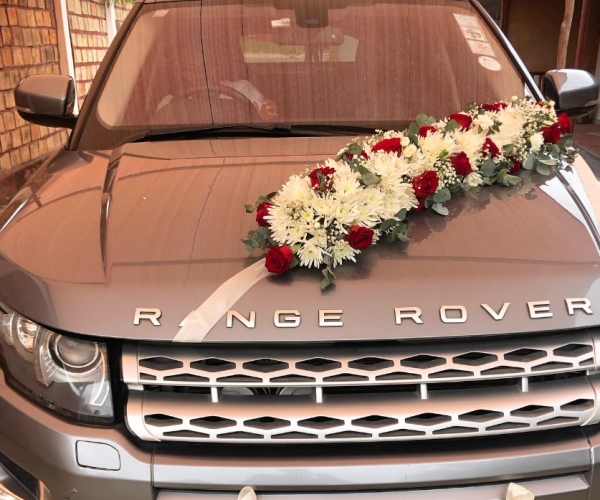 Decoração de carro de casamento