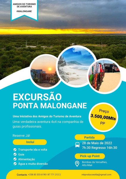 EXCURSÃO PARA PONTA MALONGANE