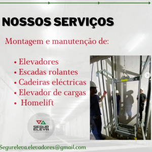 Especializada em montagem e assistência de elevadores e escadas rolantes e consultoria