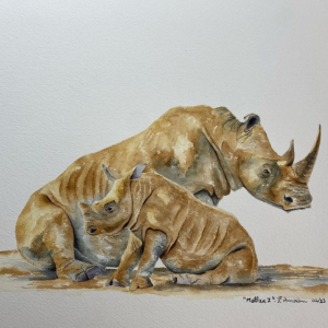 “Mother I”. Winsor & Newton on Arches cold pressed paper. Ready to frame.