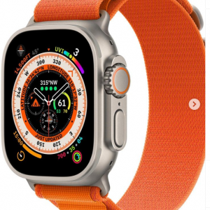 Apple Watch Ultra Titanium Case with Orange Alpine Loop Conheça o novo Apple Watch Ultra