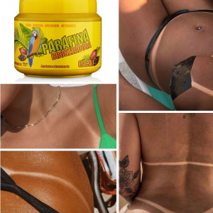 Brilhe agora com #AParafina_Bronzeadora✨ Consiga o bronzeado perfeito com A Parafina, a fórmula exclusiva que protege e hidrata a pel