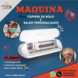 Máquina de corte para topper de bolo e balão personalizado