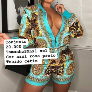 Conjunto disponível Tecido cetim