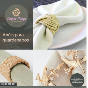 DECOR ANEIS PARA GUARDANAPOS