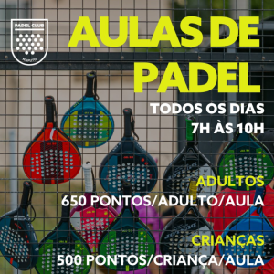 ACADEMIA DE PADEL MENSALIDADE: 3x semana: 5.500 mzn 2x semana: 4.000 mzn 1x semana: 2.000mzn