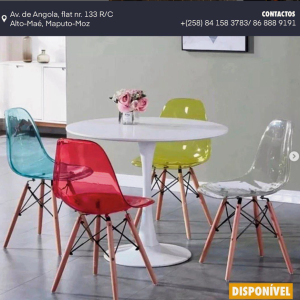 Mesa Tulipa 5500mt Cadeiras Eames Eiffel 2050mt