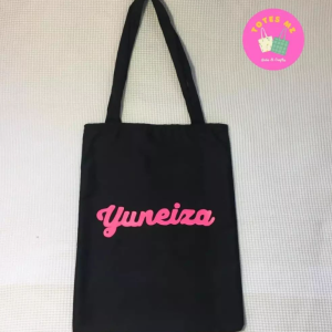 Personalize a sua sacola com o nome/frase da sua escolha! 😍