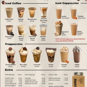 Iced coffee & Frappes