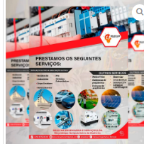 Flayer Prestação De Serviços Criamos Cartaz para Prestação dos seus Serviços