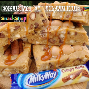 Milky Way Crispy Rolls - a combinação perfeita de chocolate suave e recheio irresistivelmente crocante