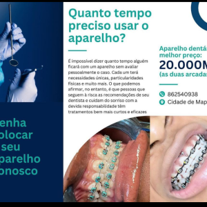 SERVIÇOS DE SAÚDE Aparelho dentário
