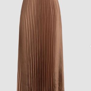 Saia plissada c/ elástico disponível por encomenda 📦 Cor: tan Tamanho: XP, P, M e G