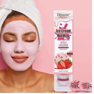 Ice cream mud mask 🌸Esfoliante 🌸Detox 🌸Repara danos ligeiros na pele 🛍️250MT