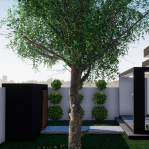 Projecto de construção rojeto aprovado de moradia T4 térrea em lote de 15x30m²