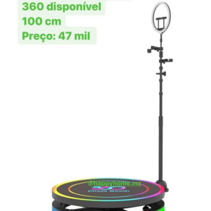 Plataforma giratória 360 Disponível Tamanho: 100 cm de diâmetro Preço: 47 mil