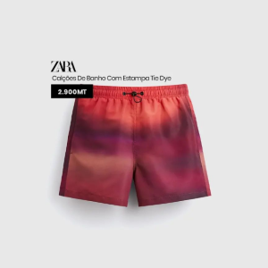 Calções De Banho Com Estampa Tie Dye 2900MT