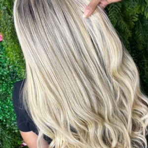 Cabelo Br do sul, 65 cm com aplicação em micro cápsulas, cor personalizada