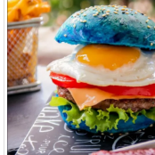 Este é o maravilhoso Blue Burguer feito por nossos alunos na aula prática