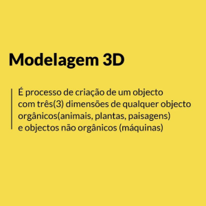 SERVIÇOS DE Modelagem 3D