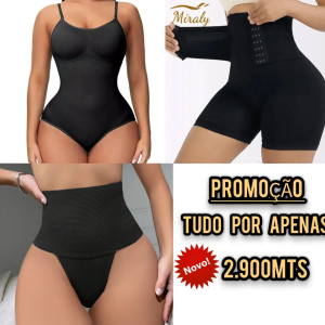 BODY MODELADOR CALCINHA CINTURA ALTA BERMUDA MODELADORA POR APENAS 2.900MTS.