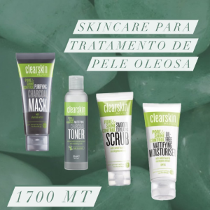 Skincare para tratamento de Pele oleosa.