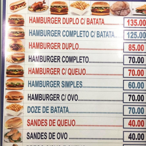 SERVIÇOS DE ALIMENTAÇÃO E PREÇOS